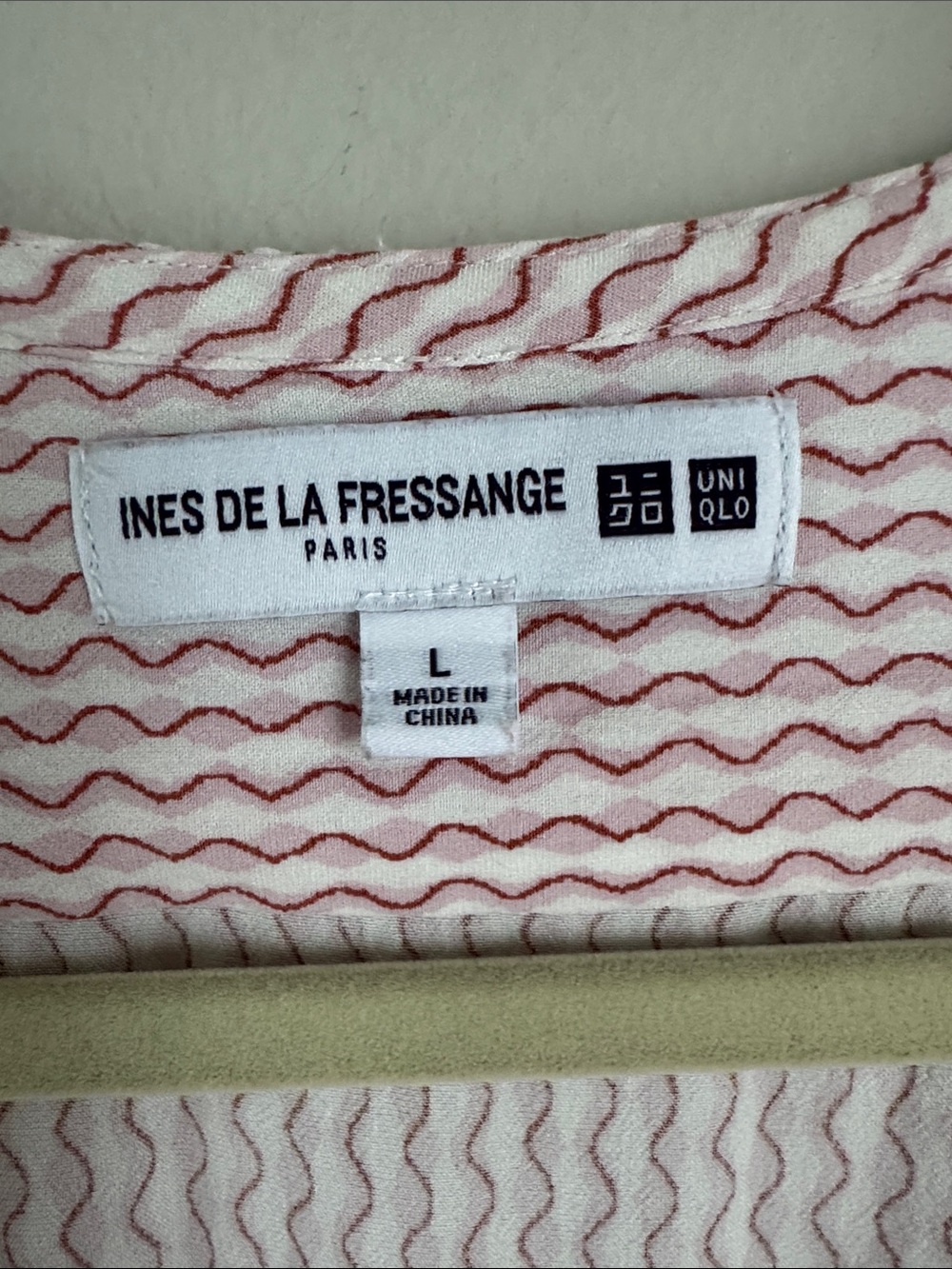 Ines de La Fressange x Uniqlo Pink Ruffle Wrap Midi Dress Rayon Size L - Picture 4 of 14